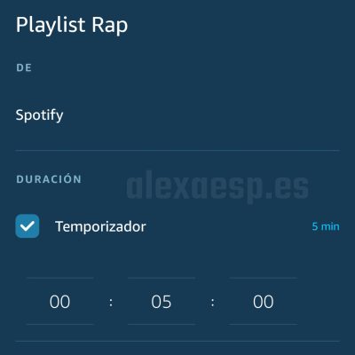 apagar parar música en rutina alexa amazon echo